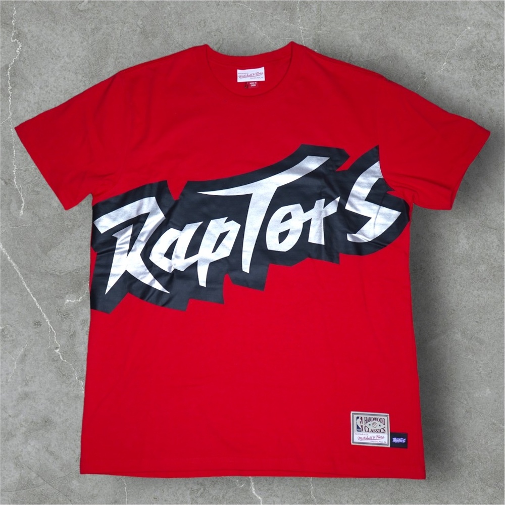 Mitchell and Ness Toronto Raptors NBA Hardwood Classics Red Shirt Mens Medium